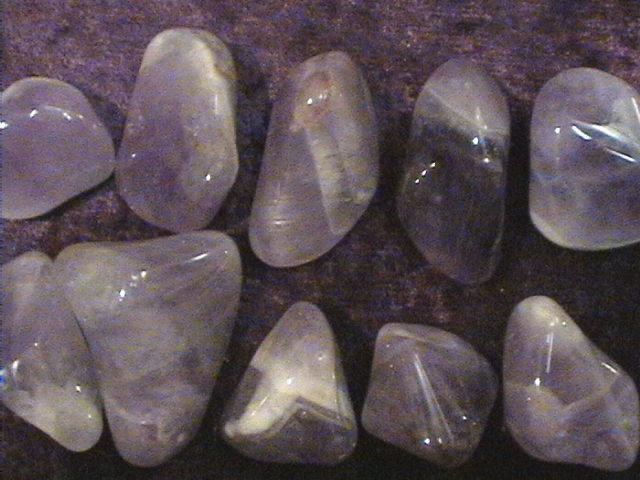 Tumbled Stone - Chevron Amethyst